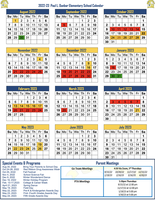 Master Calendar